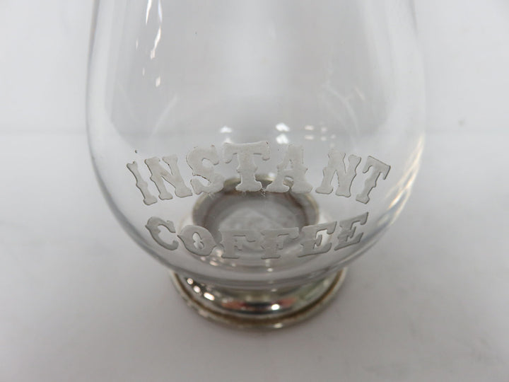 Sterling/Glass Coffee Jar