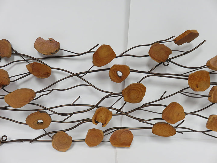 Wood and Metal Nature Inspired Sculpture