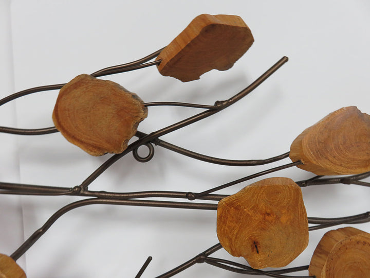 Wood and Metal Nature Inspired Sculpture