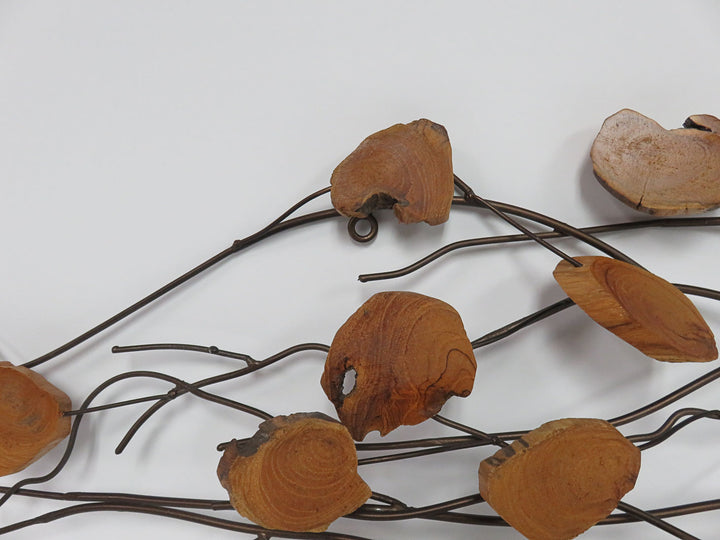 Wood and Metal Nature Inspired Sculpture