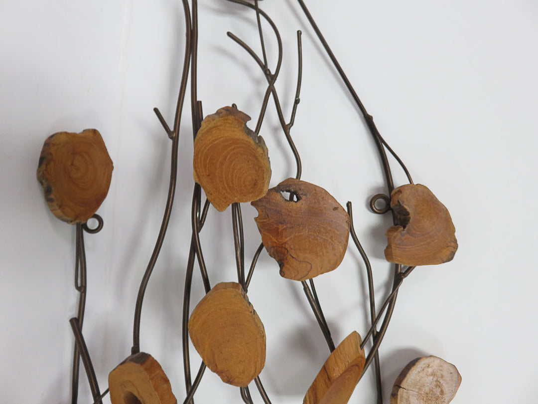 Wood and Metal Nature Inspired Sculpture