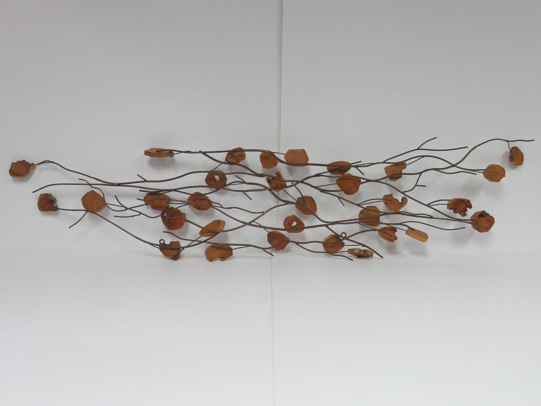 Wood and Metal Nature Inspired Sculpture