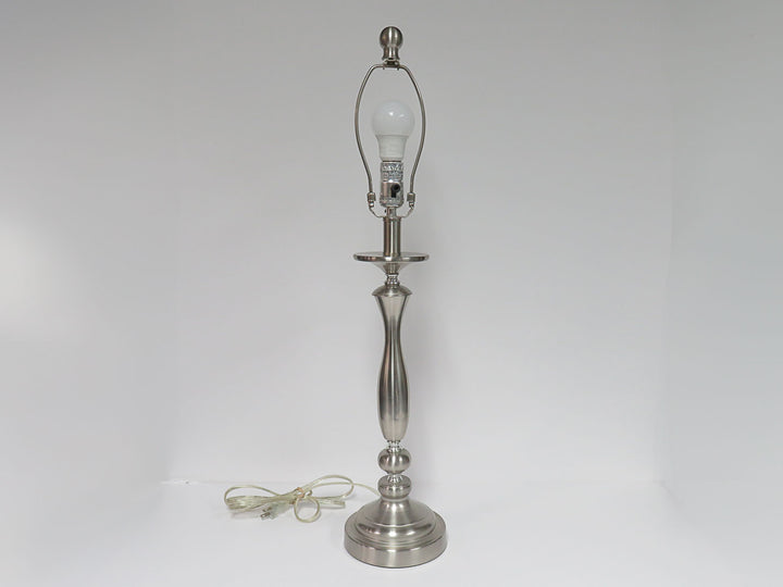 Brushed Metal Lamp Base