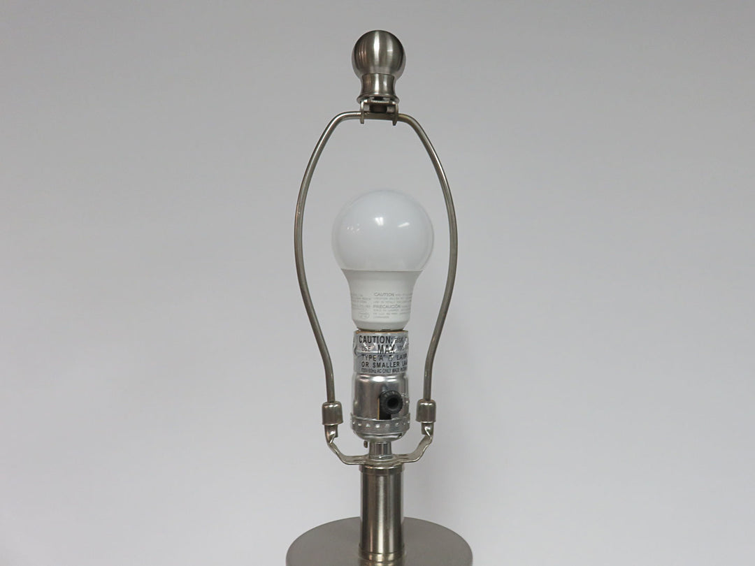 Brushed Metal Lamp Base