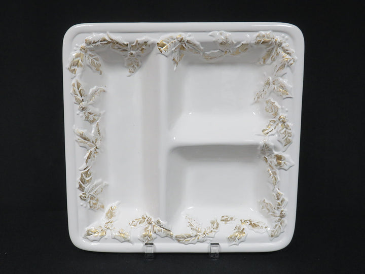 Divided Holiday Serving Dish