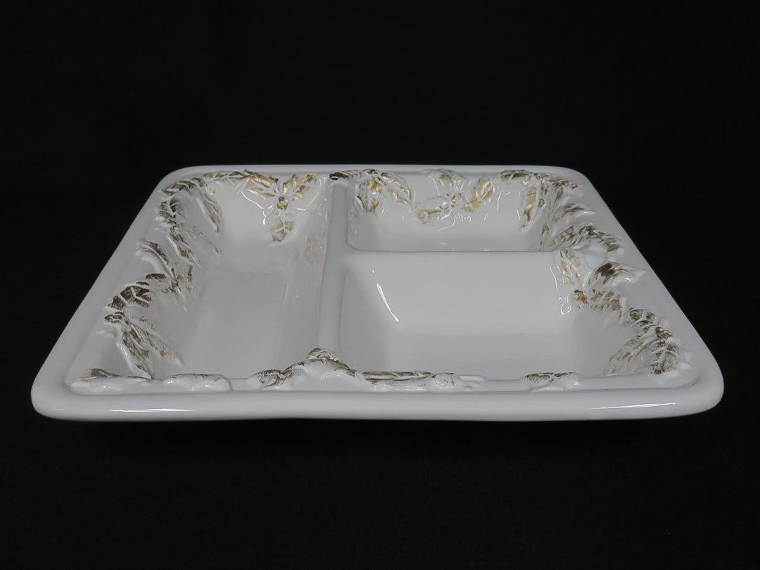 Divided Holiday Serving Dish