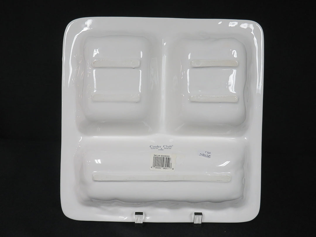 Divided Holiday Serving Dish