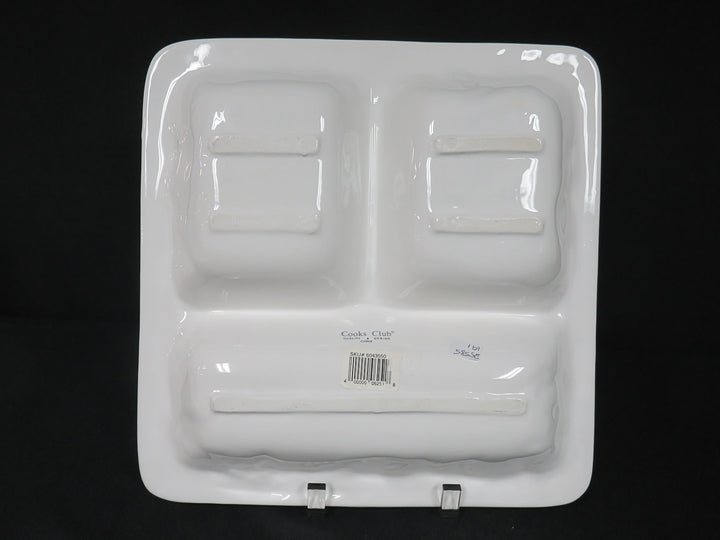 Divided Holiday Serving Dish