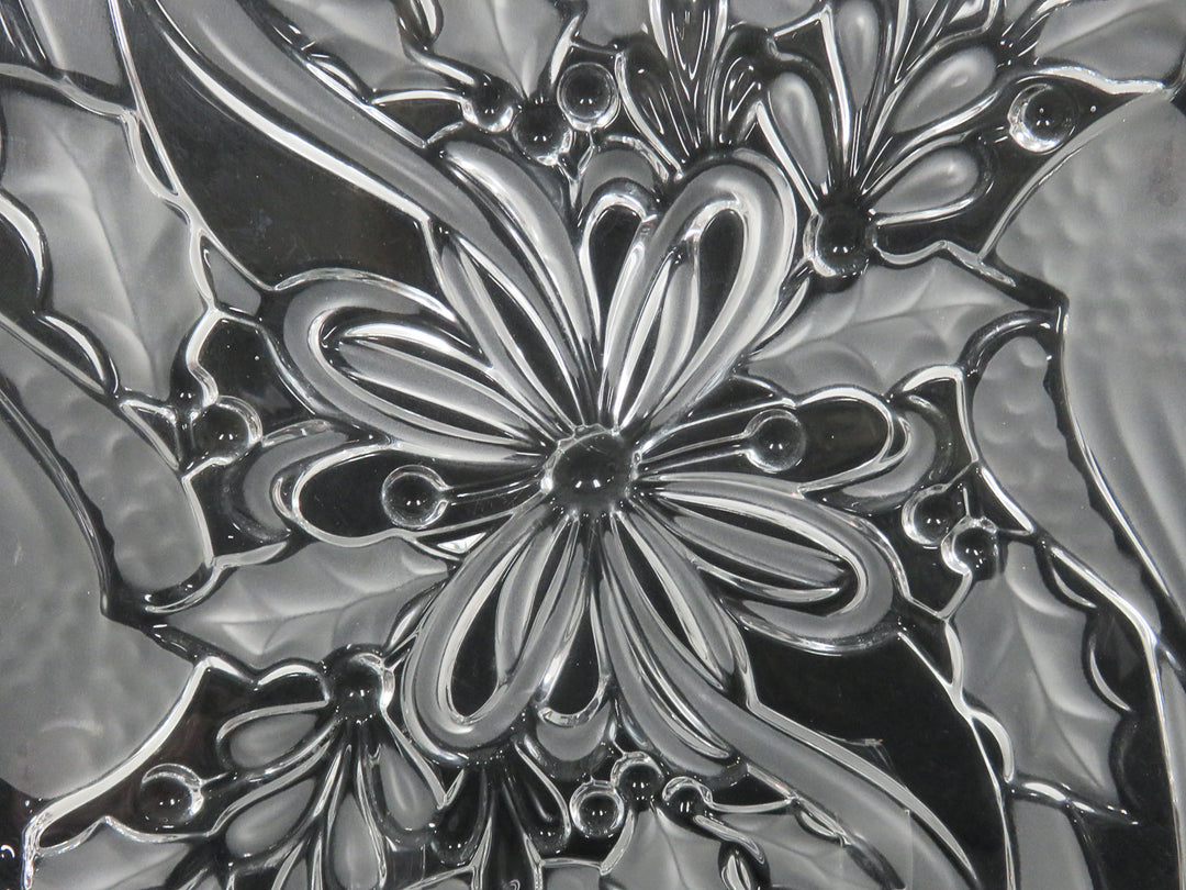 Holiday Traditions Square Crystal Platter