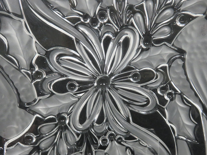 Holiday Traditions Square Crystal Platter