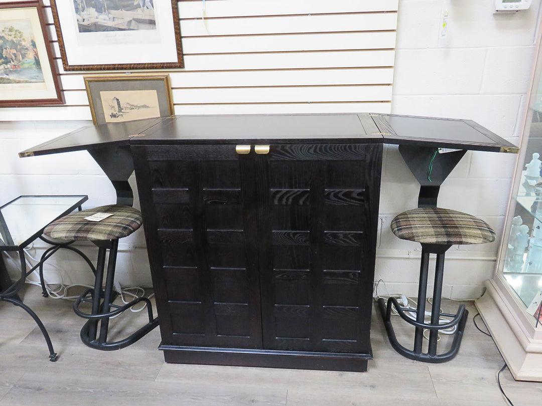 Crate & Barrel Bar Cabinet