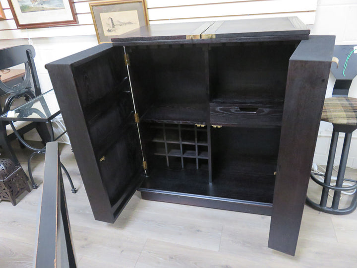 Crate & Barrel Bar Cabinet