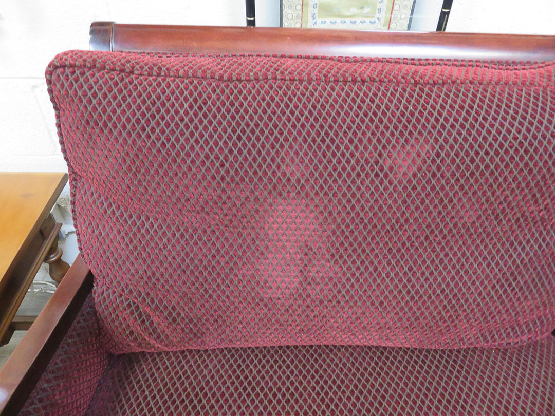 Stickley Textured Burgundy Sofa