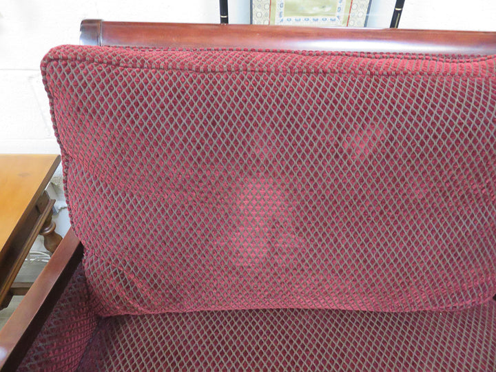 Stickley Textured Burgundy Sofa