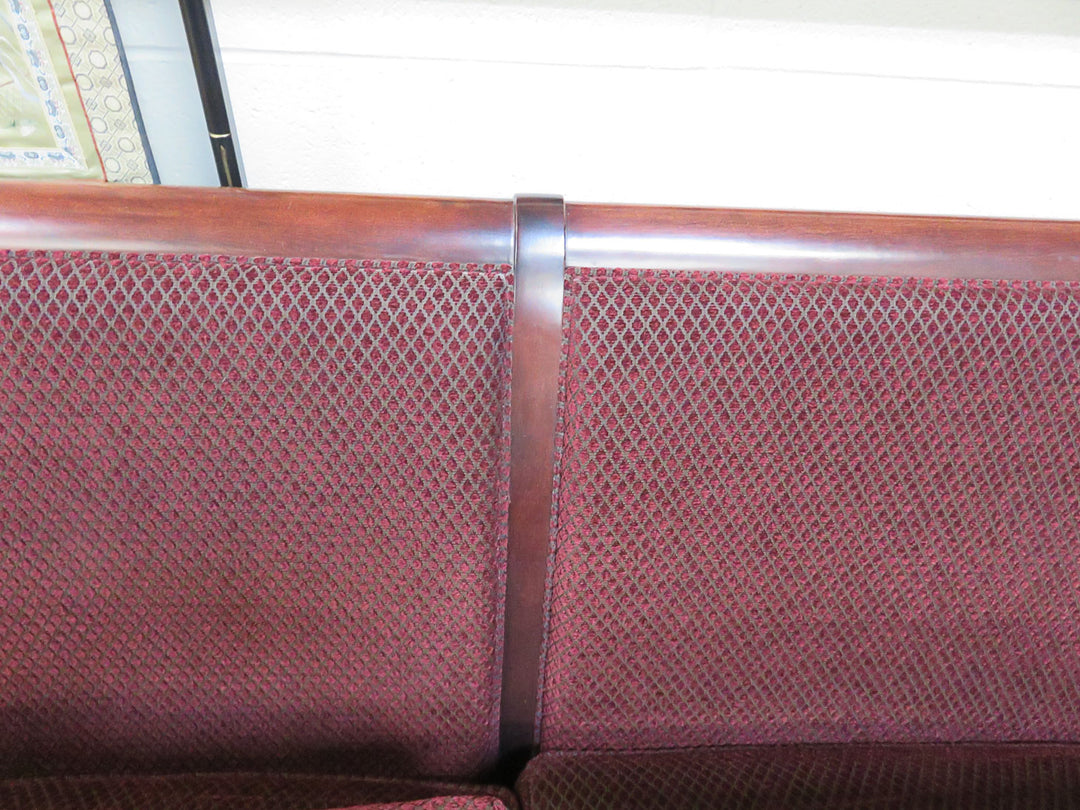 Stickley Textured Burgundy Sofa