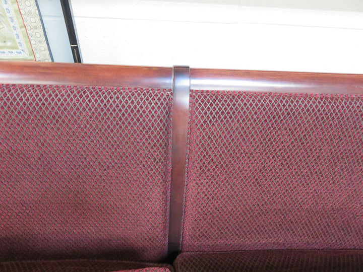 Stickley Textured Burgundy Sofa