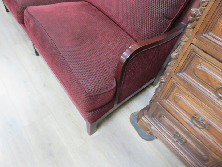 Stickley Textured Burgundy Sofa