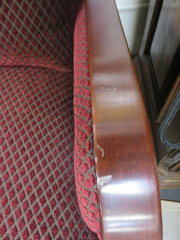 Stickley Textured Burgundy Sofa