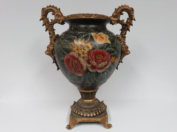 Dragon Handled Decorative Urn