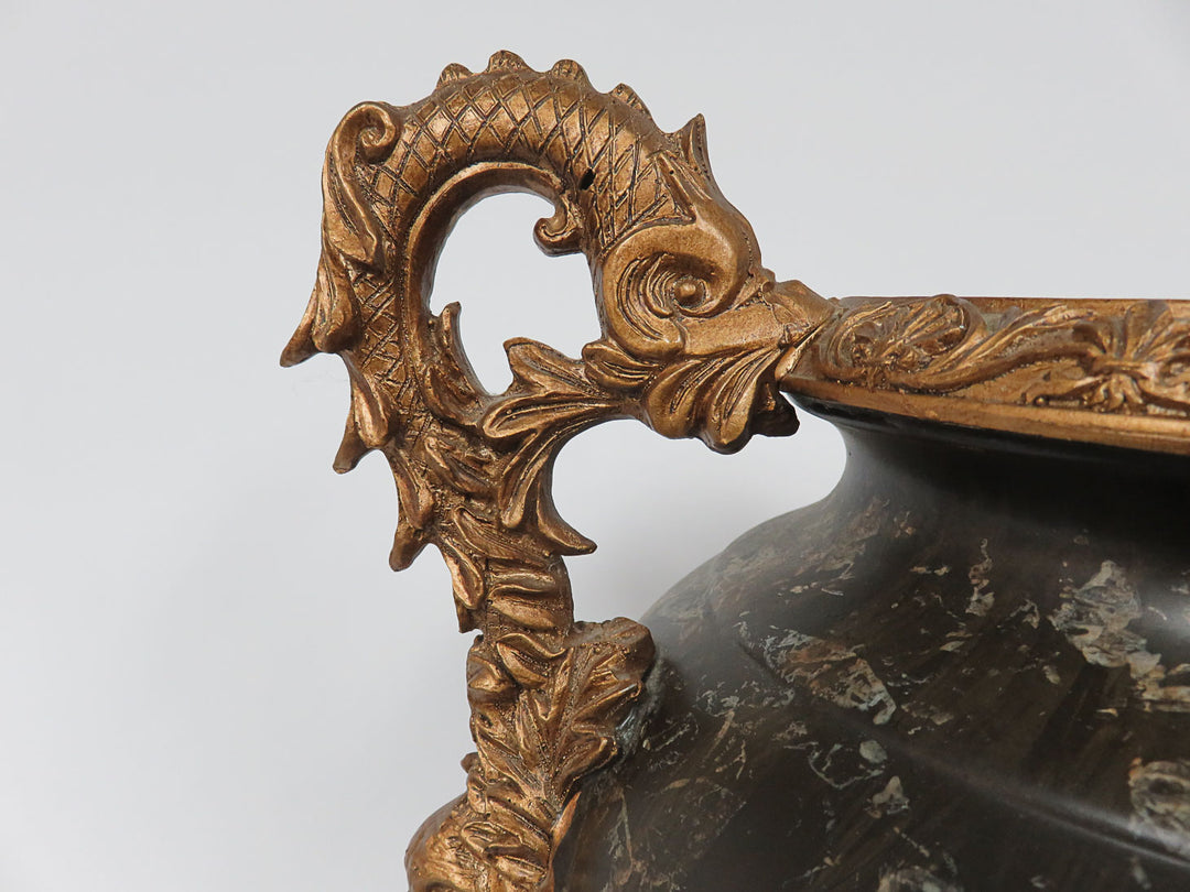 Dragon Handled Decorative Urn