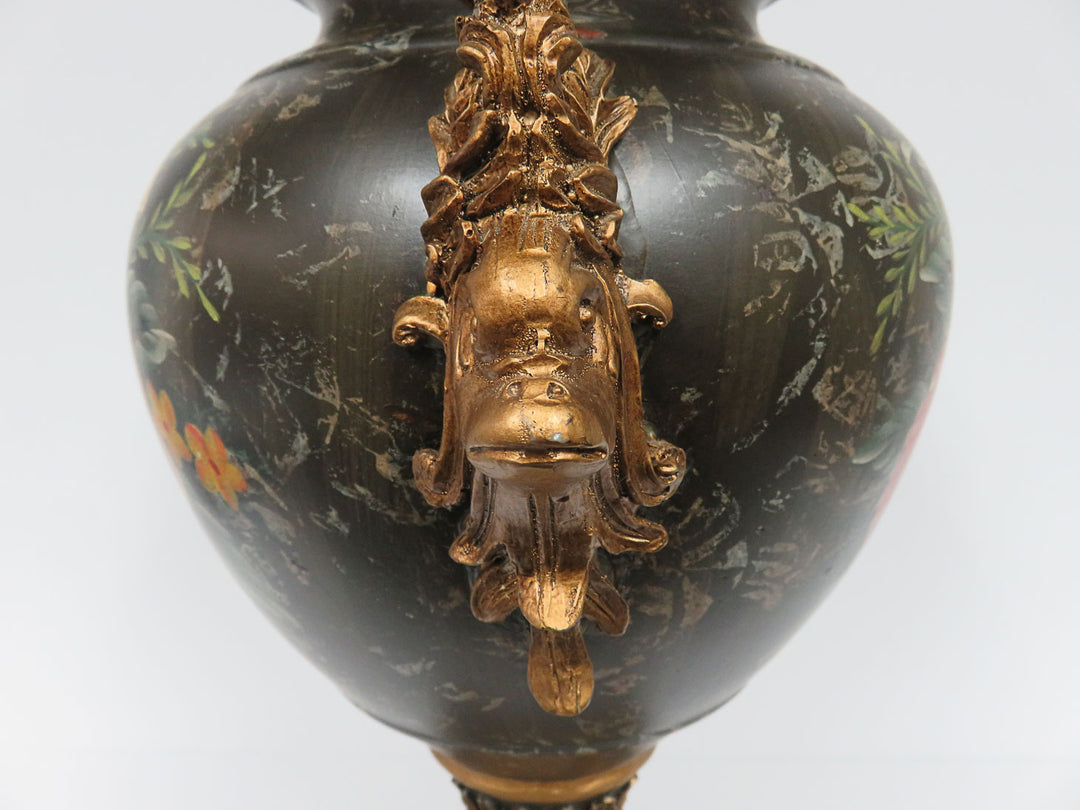 Dragon Handled Decorative Urn