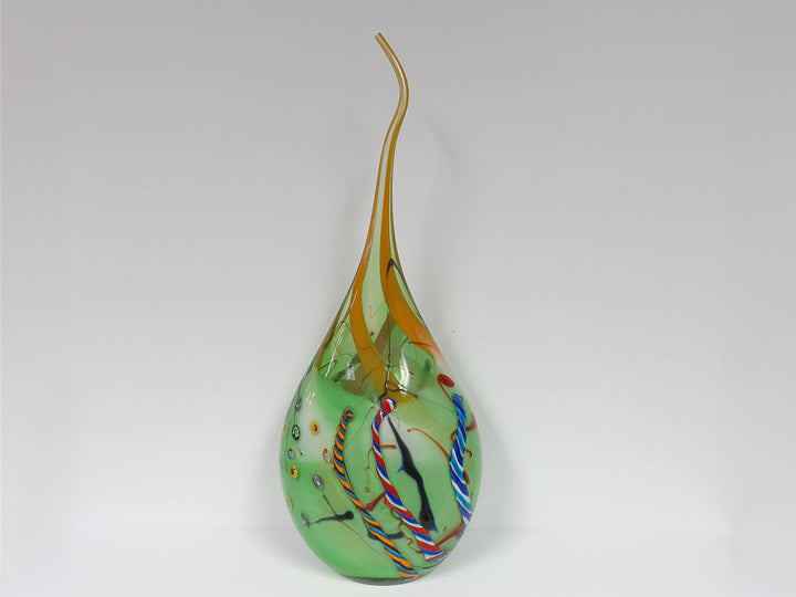 Murano Style Glass Drop Sculpture