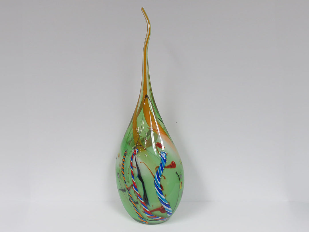 Murano Style Glass Drop Sculpture