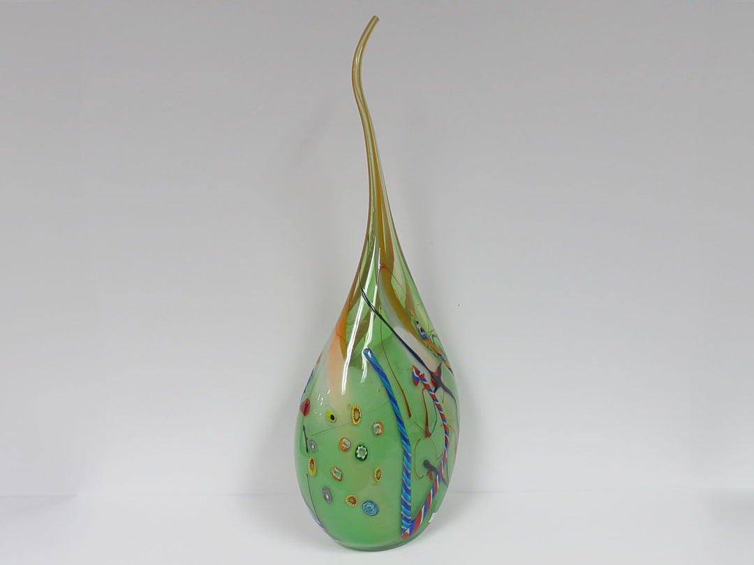 Murano Style Glass Drop Sculpture