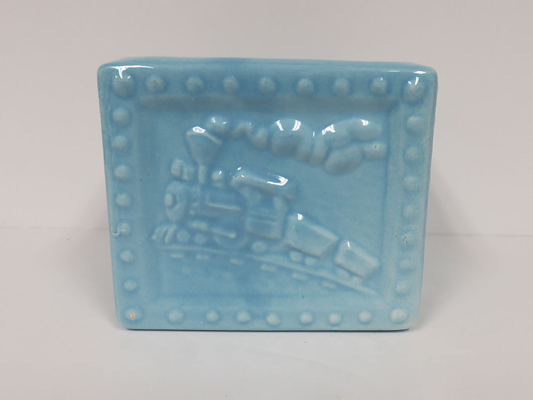 Haeger Square Blue Vase