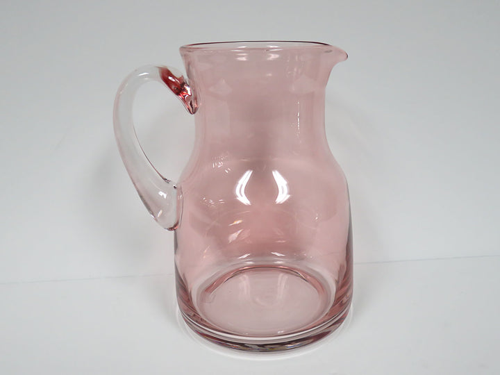 Pink Glass Beverage Pitcher