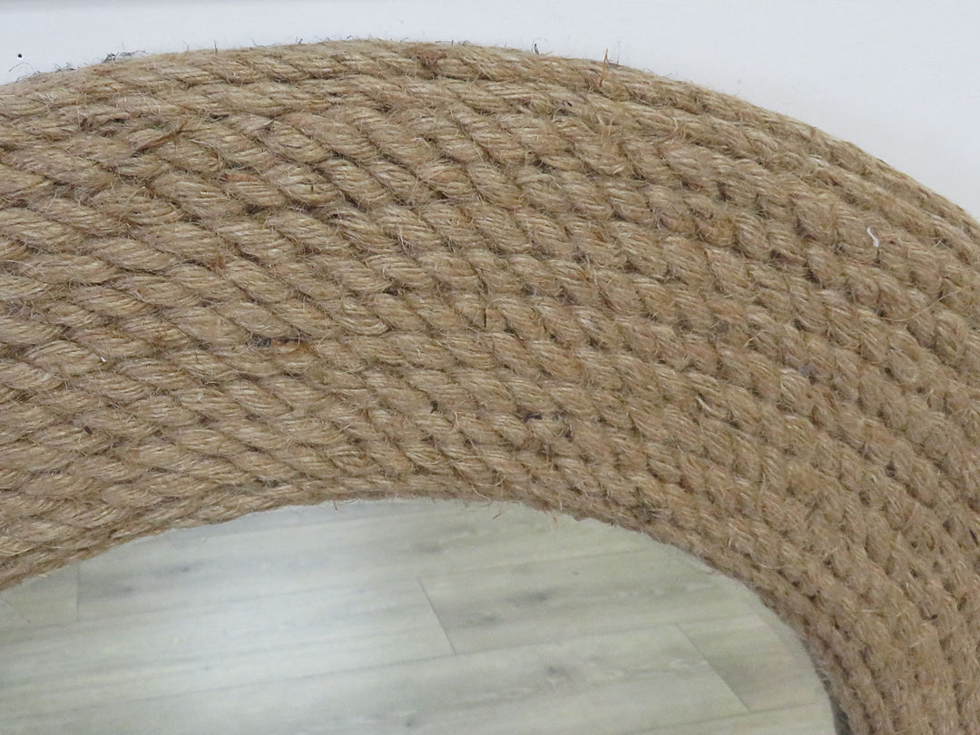 Oversized Sisal Rope Mirror