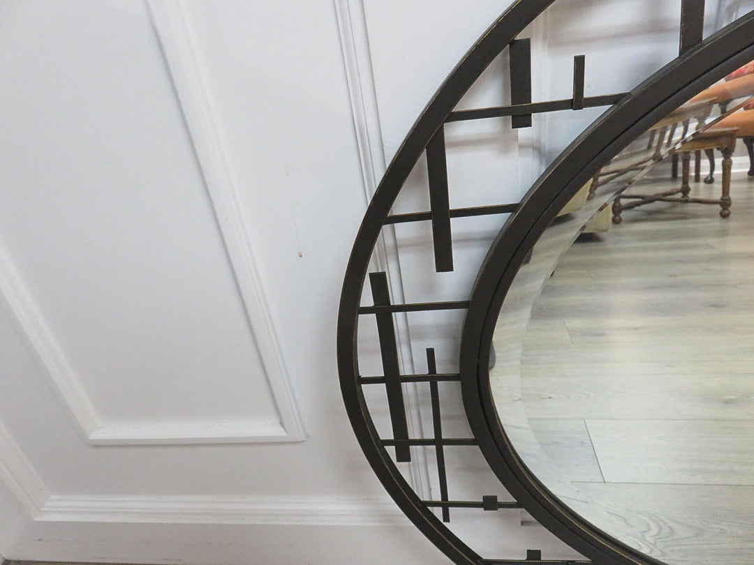 Contemporary Oval Beveled Mirror