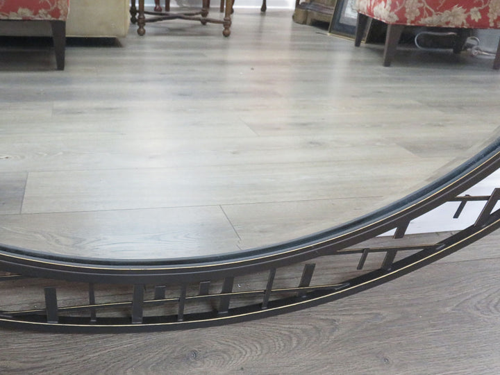 Contemporary Oval Beveled Mirror