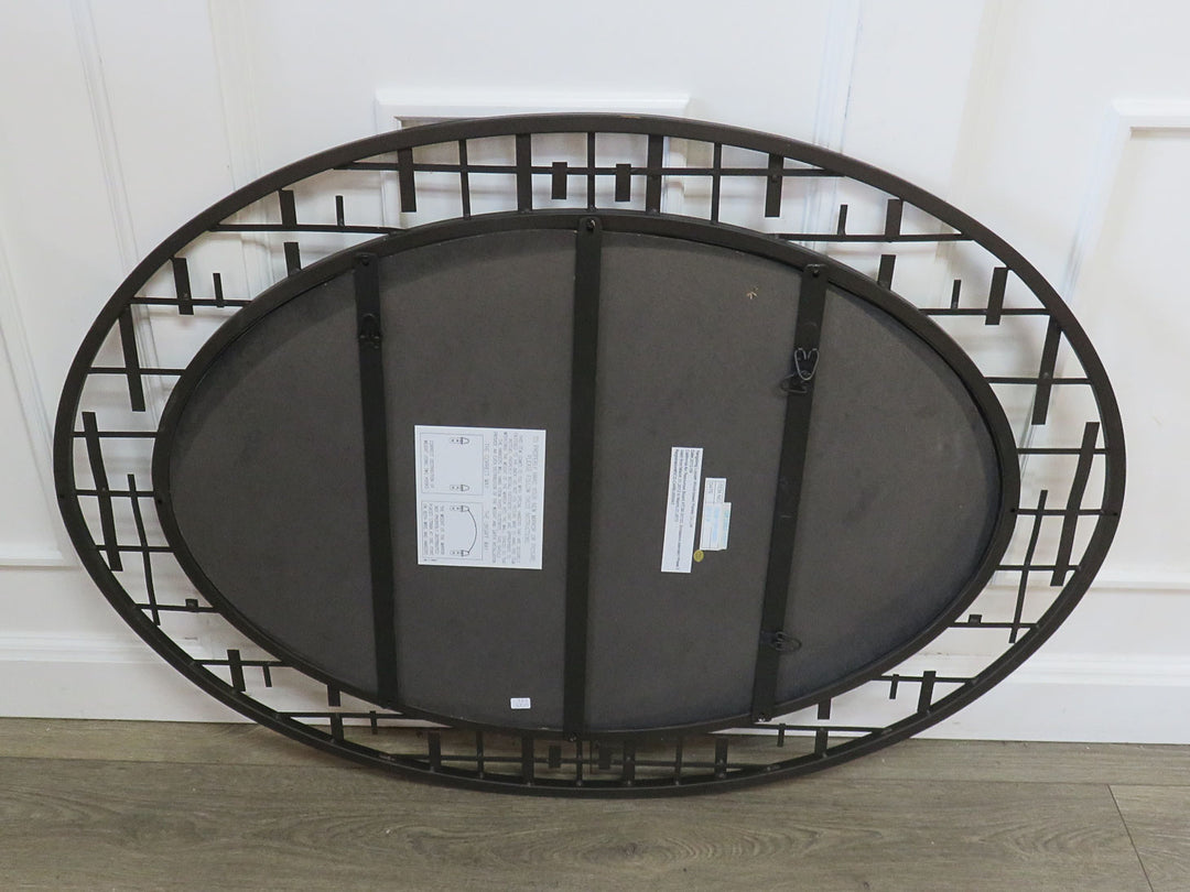 Contemporary Oval Beveled Mirror