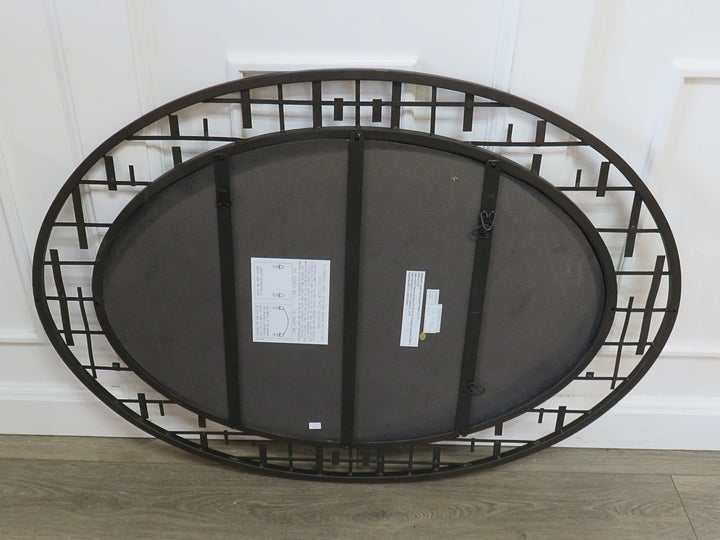 Contemporary Oval Beveled Mirror