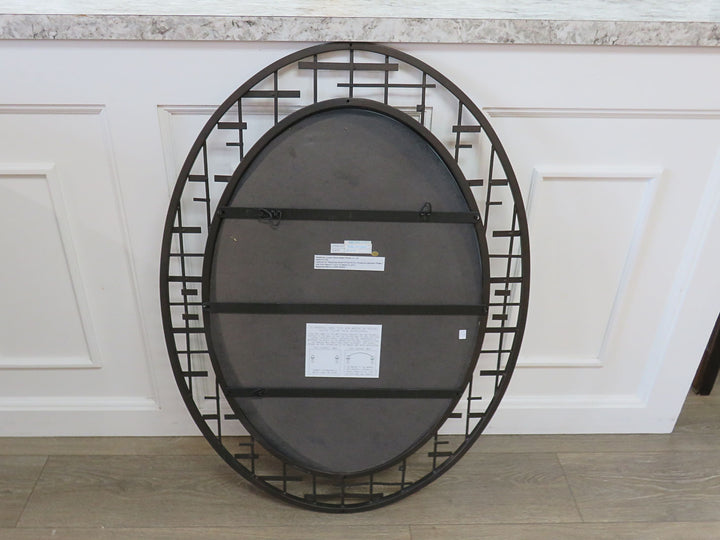 Contemporary Oval Beveled Mirror