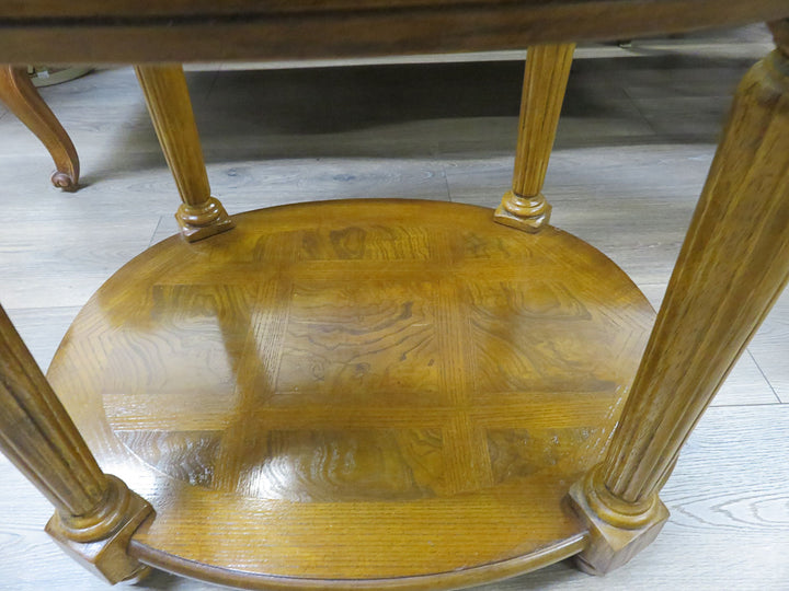 Glass Topped End Table