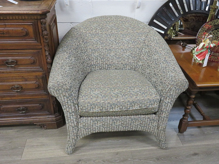 Multicolored Barrel Chair