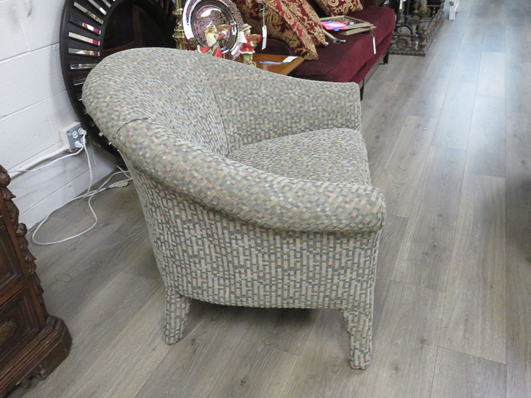 Multicolored Barrel Chair