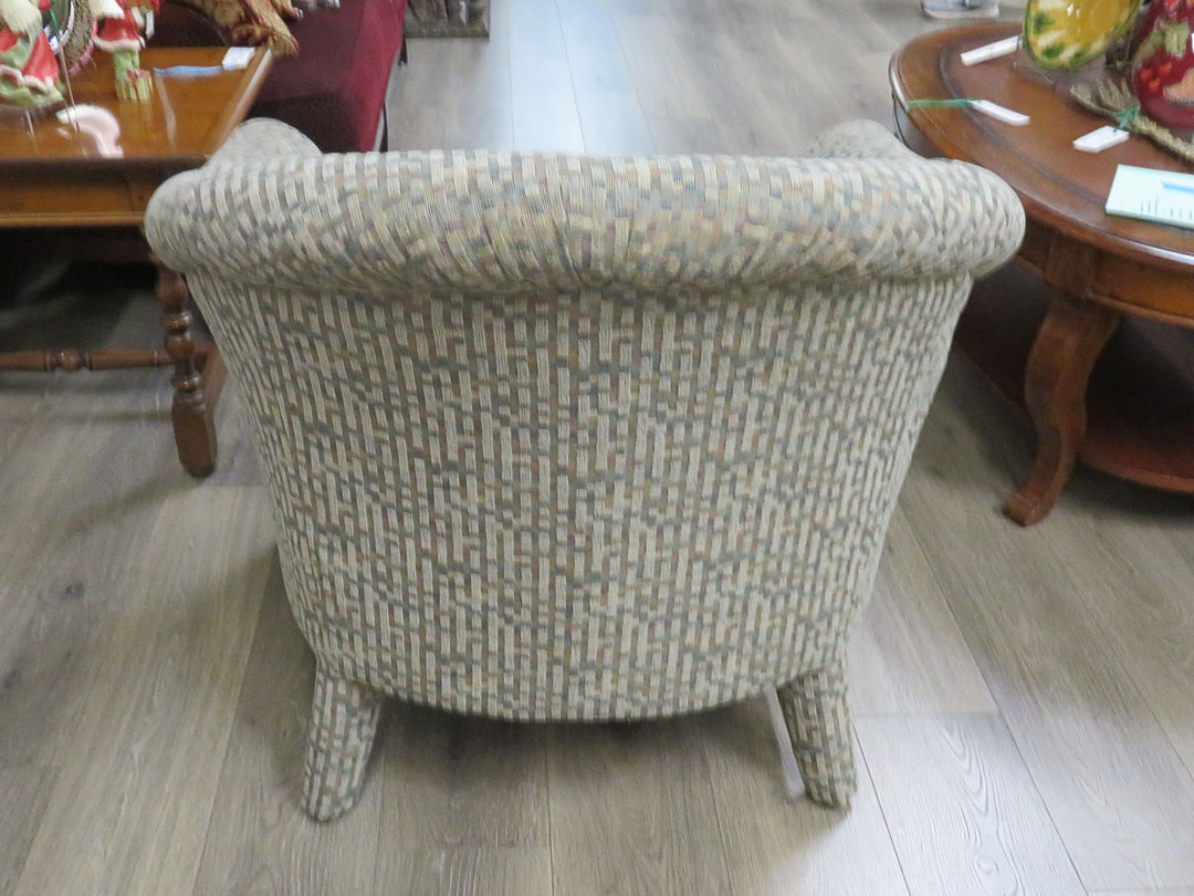 Multicolored Barrel Chair