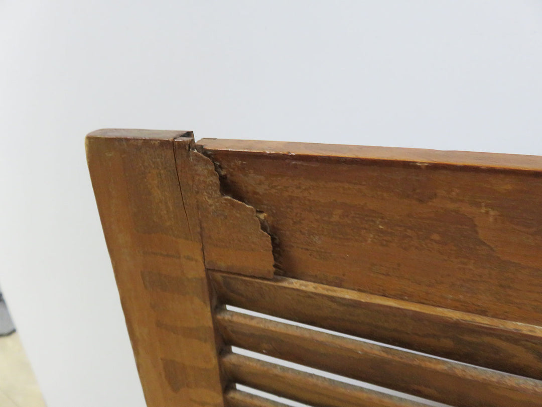 Vintage Wood Fireplace Screen