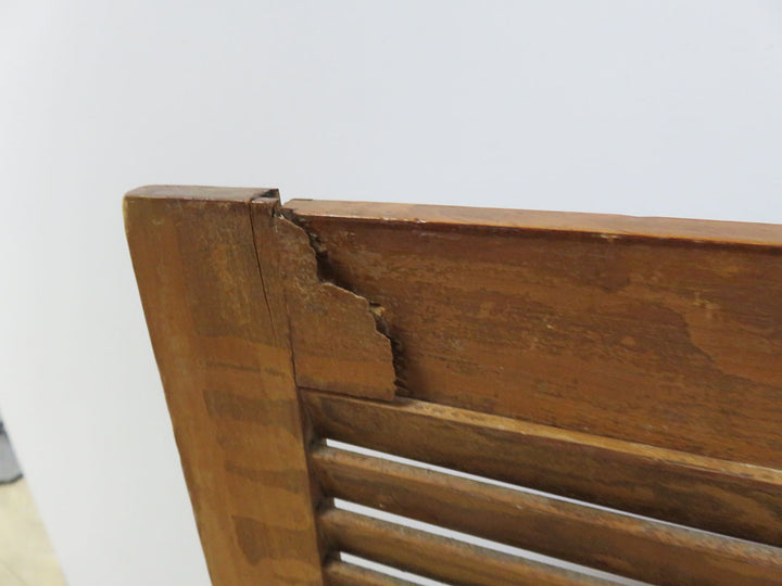 Vintage Wood Fireplace Screen