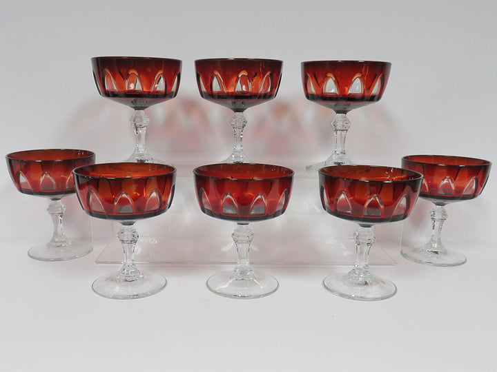 Ruby Red Cocktail/Sherbet Glasses