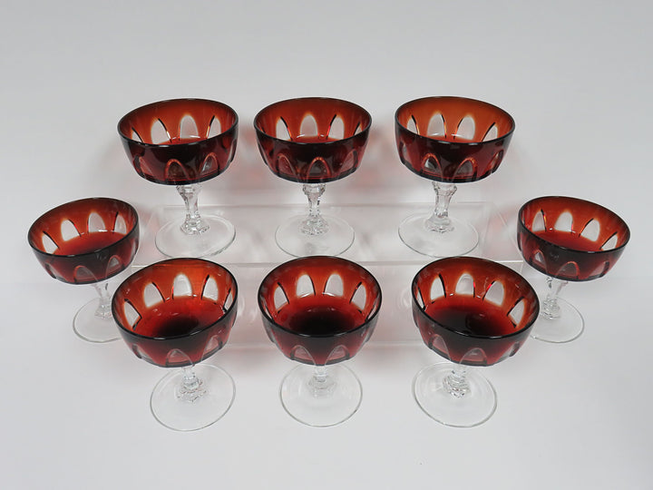 Ruby Red Cocktail/Sherbet Glasses
