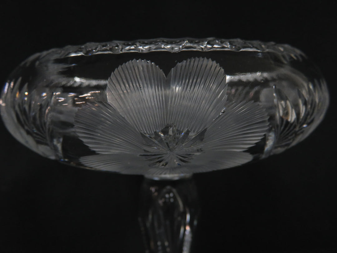 American Brilliant Pairpoint Footed Compote