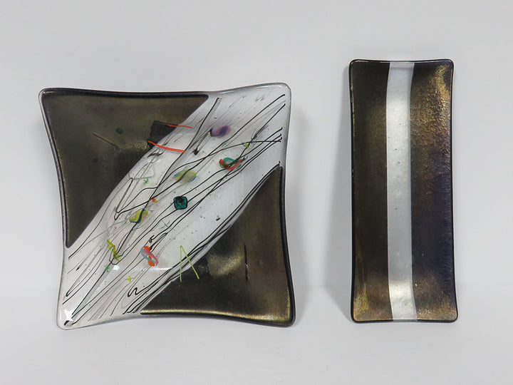 Kurt McVay Decorative Art Glass Dishes