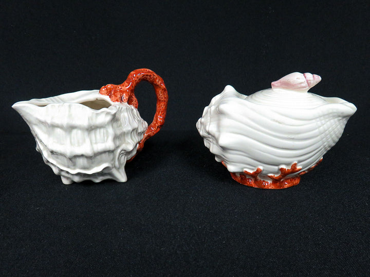 Fitz & Floyd Oceana Cream & Sugar