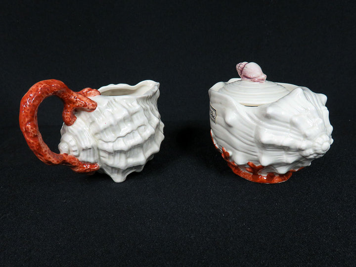 Fitz & Floyd Oceana Cream & Sugar