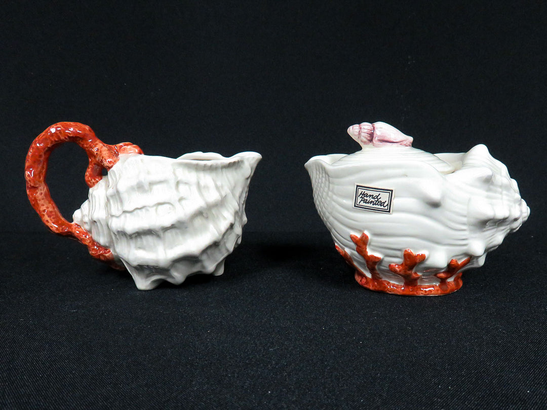 Fitz & Floyd Oceana Cream & Sugar