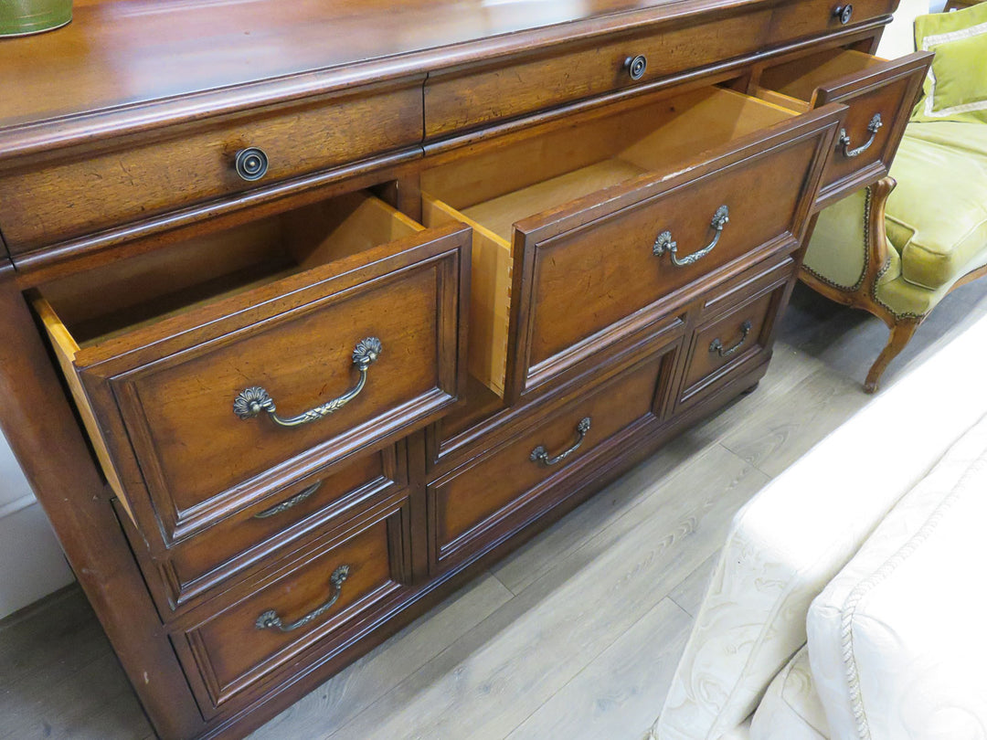 Nine Drawer Dresser with Mirror